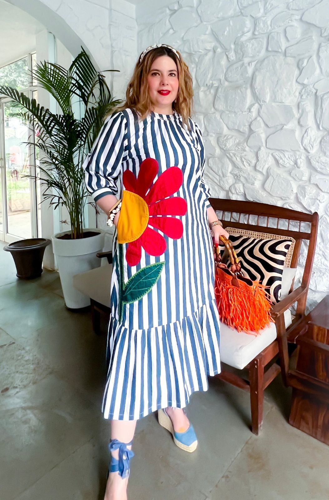 Striped Midi Dress